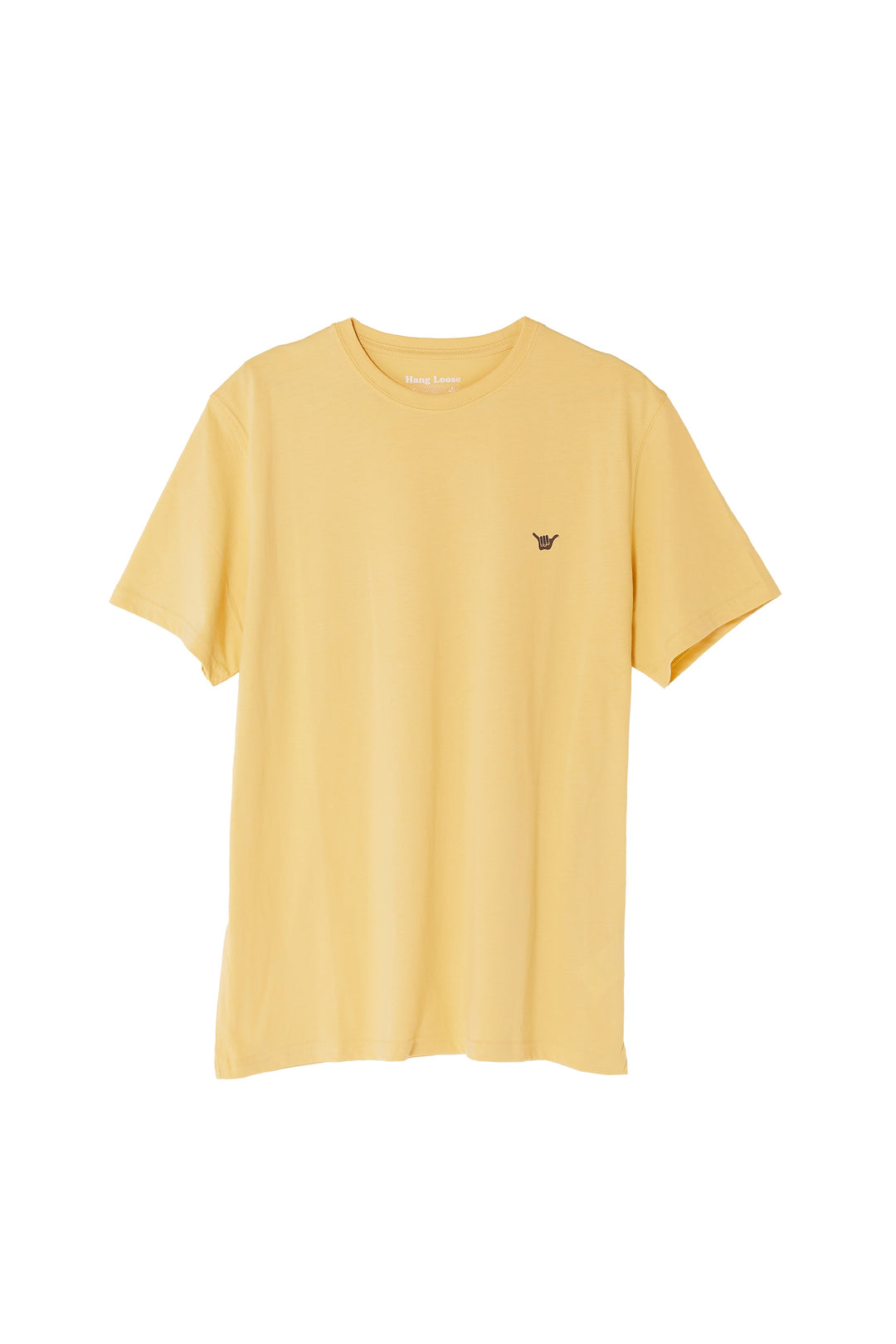 Square Organic PIMA Tee - Straw - Hang Loose#color_straw