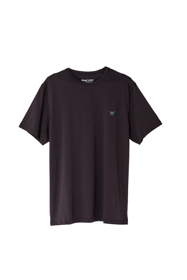 Square Organic PIMA Tee - Black Washed - Hang Loose#color_black-washed