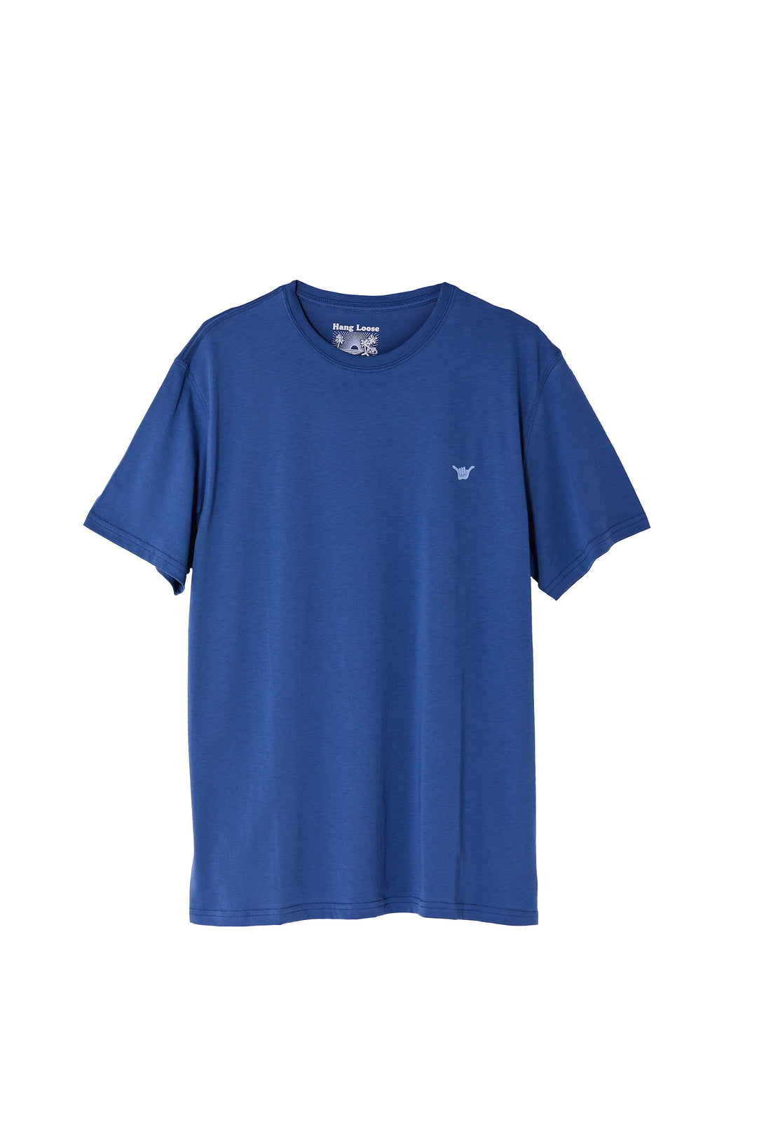 Square Organic PIMA Tee - Pacific Blue - Hang Loose#color_pacific-blue