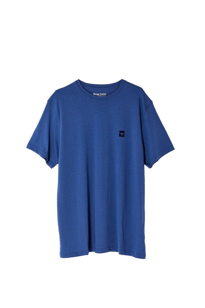 Back Organic PIMA Tee – Pacific Blue - Hang Loose#color_pacific-blue