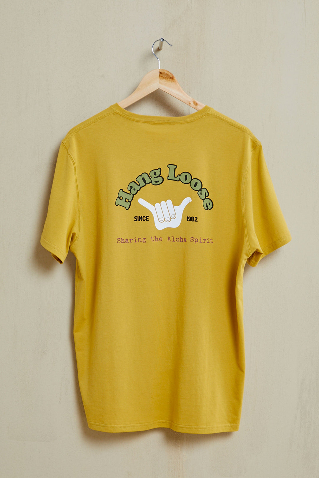 Trust Organic PIMA Tee – Mustard - Hang Loose#color_mustard