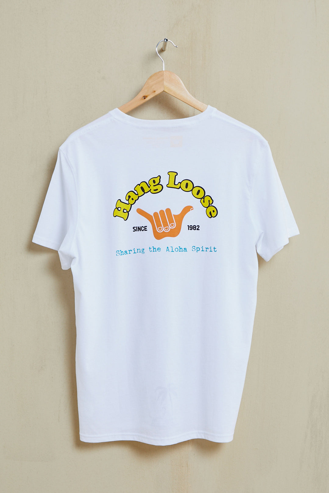 Trust Organic PIMA Tee – White - Hang Loose#color_white