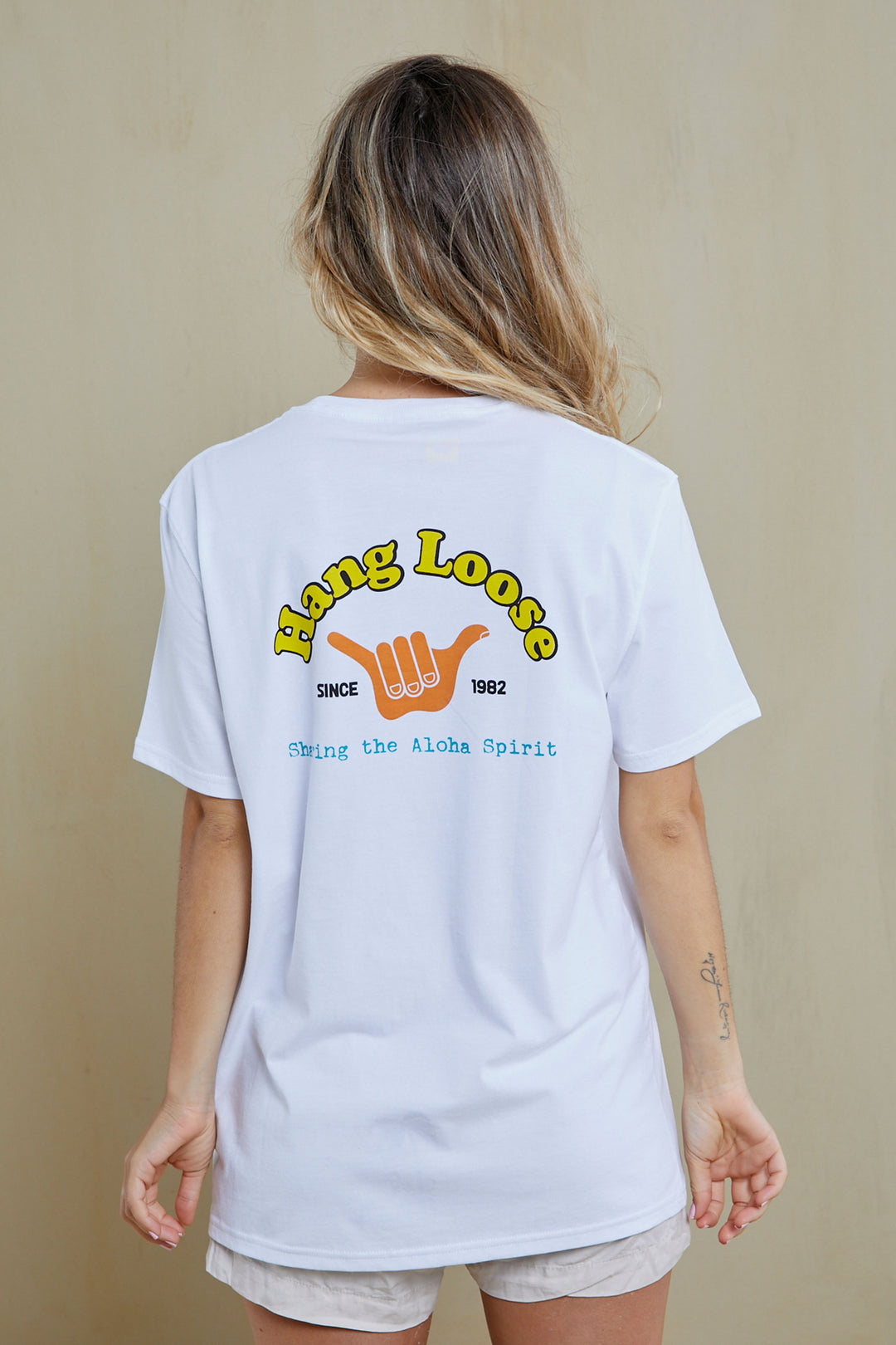 Trust Organic PIMA Tee – White - Hang Loose#color_white