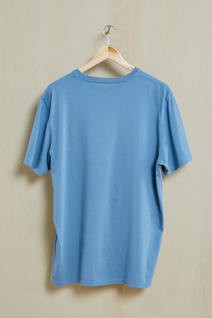 Leaves Organic PIMA Tee – Slate Blue - Hang Loose#color_slate-blue