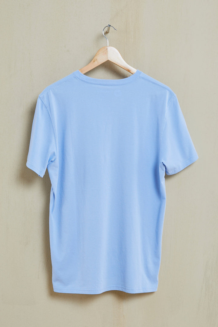 Waves Organic PIMA Tee – Light Blue - Hang Loose#color_light-blue