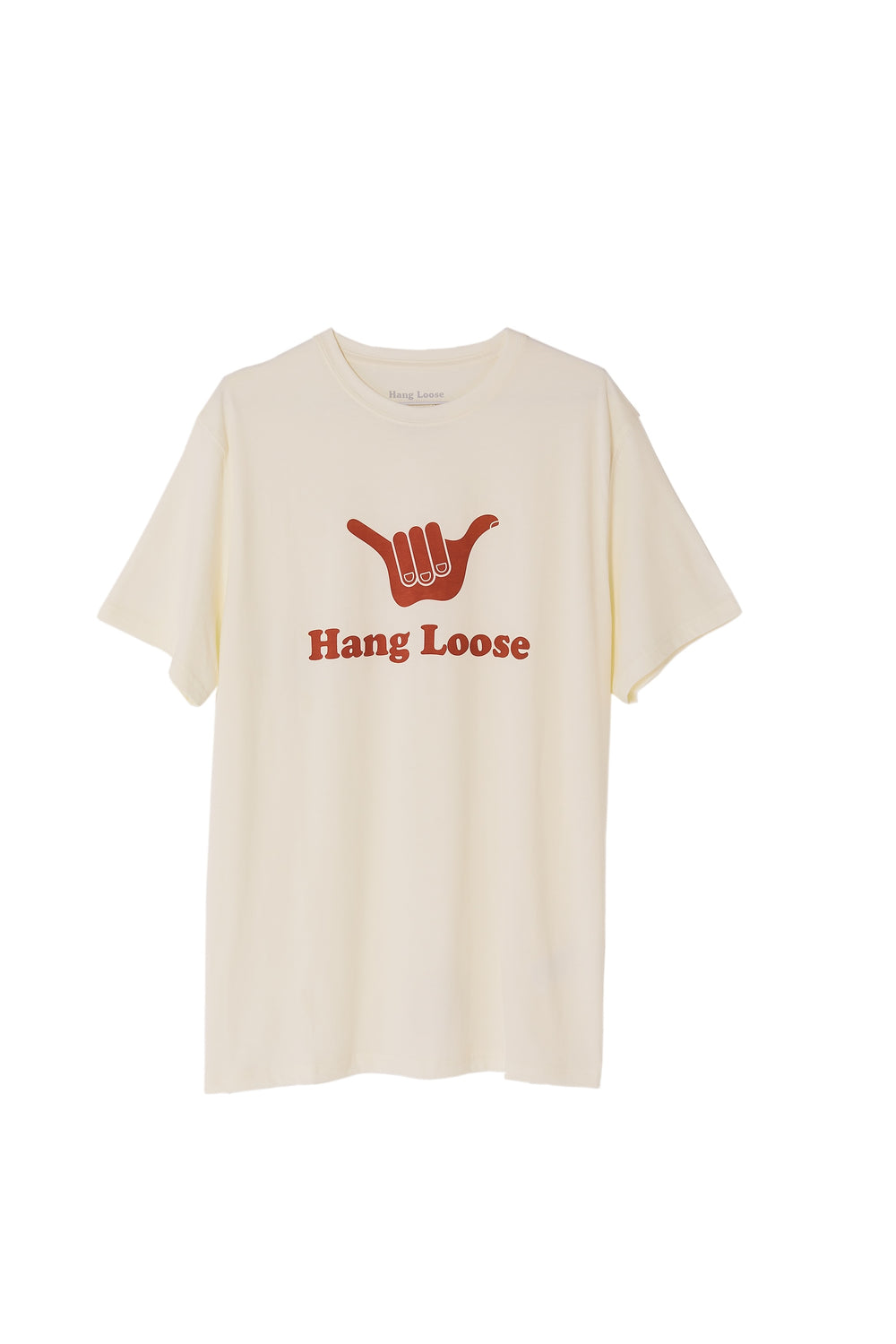 The Looger Organic PIMA Tee – Off White - Hang Loose#color_off-white