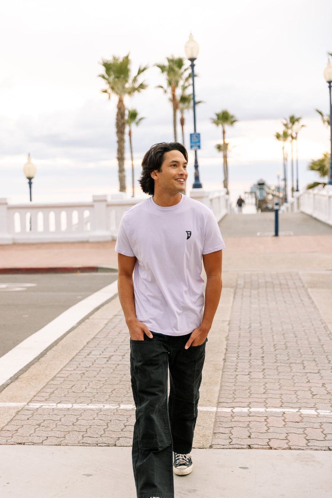 Full Quiv Organic PIMA Tee – Lilac - Hang Loose#color_lilac
