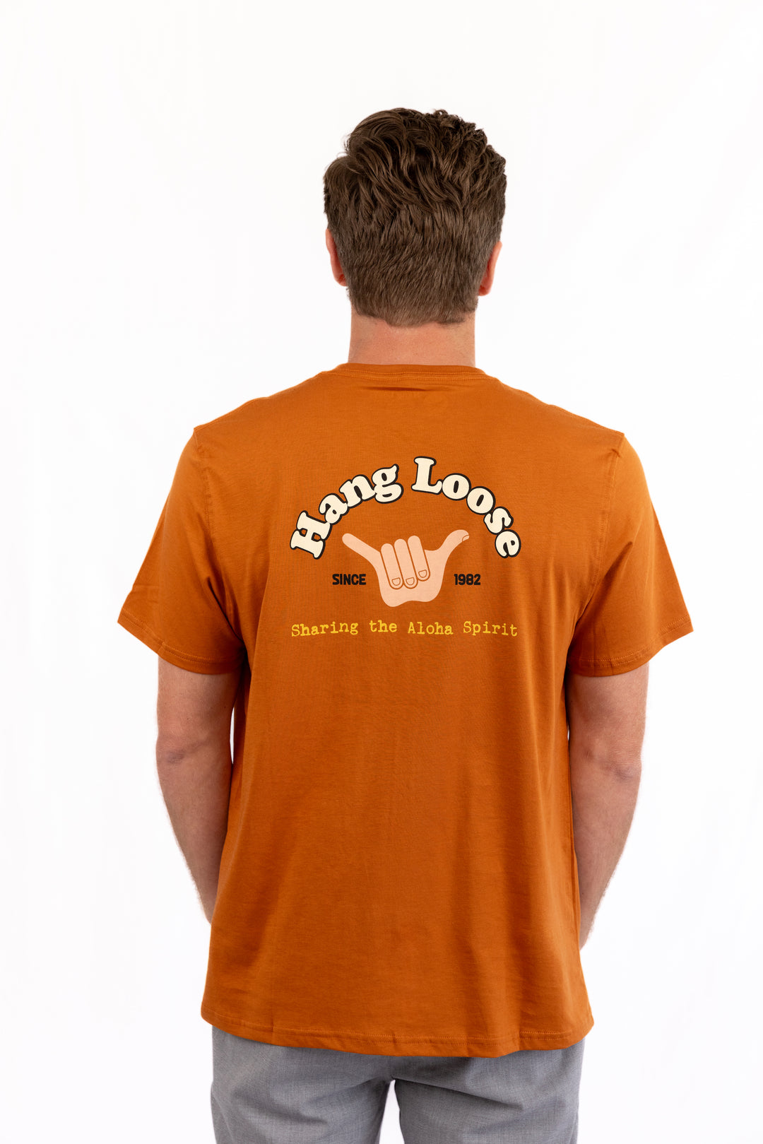 Trust Organic PIMA Tee – Brick - Hang Loose#color_brick