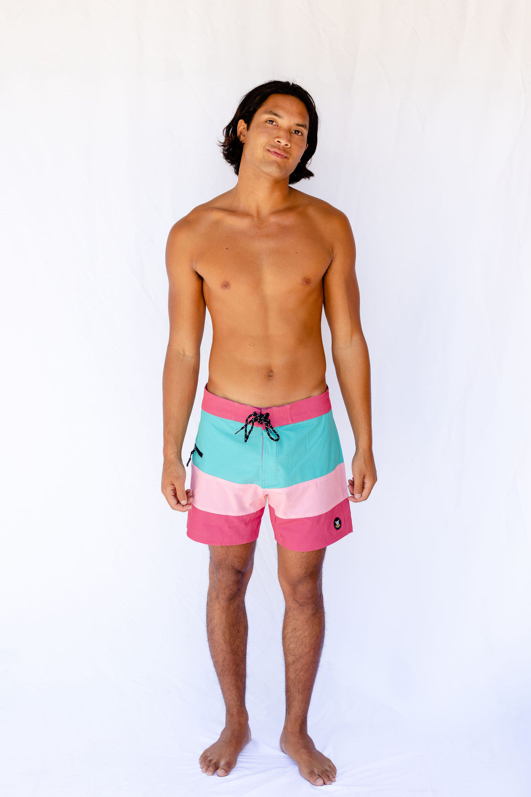 Tri Band  Boardshort  - Brick Green - Hang Loose#color_brick-green
