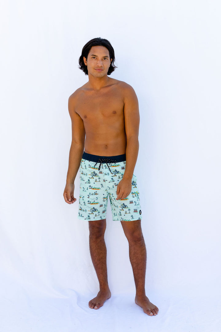 Share Aloha Boardshort  - Acqua