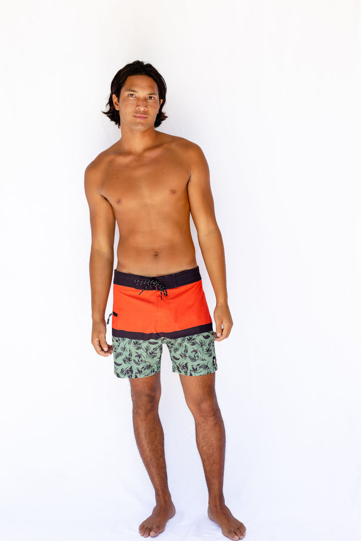 Kauai Boardshort - Brick Olive