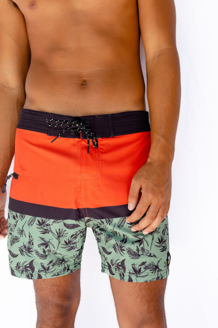 Kauai Boardshort - Brick Olive