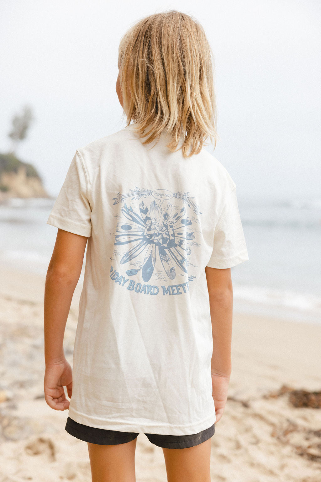 Board Meeting Kids PIMA Tee – Off White - Hang Loose#color_off-white