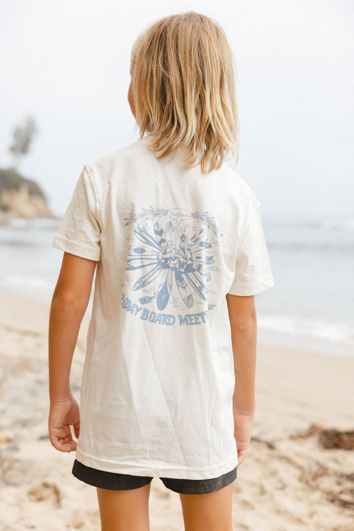 Board Meeting Kids PIMA Tee – Off White - Hang Loose#color_off-white