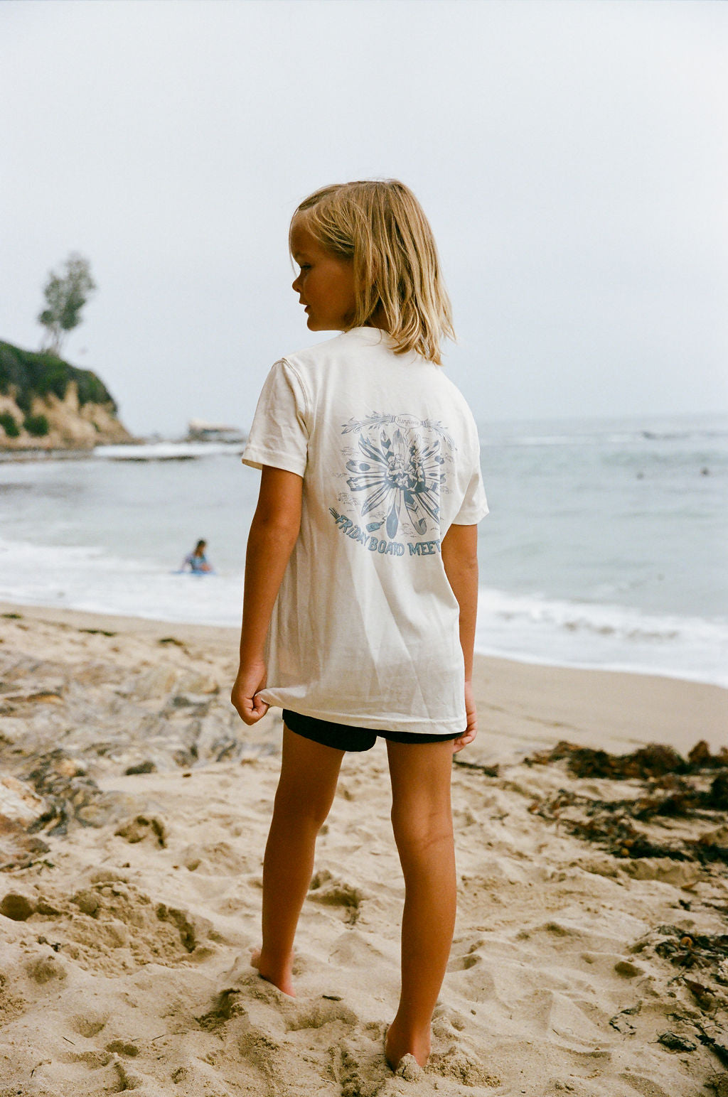 Board Meeting Kids PIMA Tee – Off White - Hang Loose#color_off-white