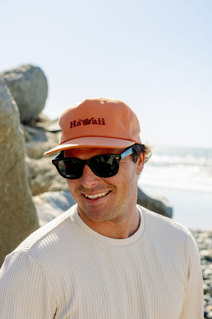 Hawaii Poly Cap - Tangerine - Hang Loose