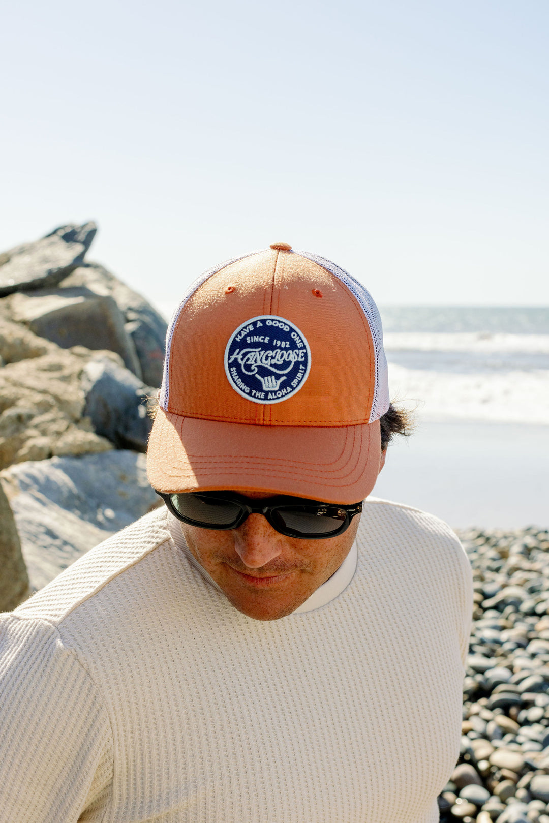 Rio Cap - Tangerine / Off White - Hang Loose