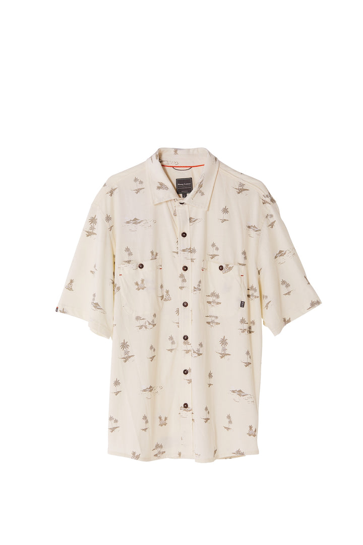 Waimea Organic PIMA Shirt - Off White - Hang Loose#color_off-white