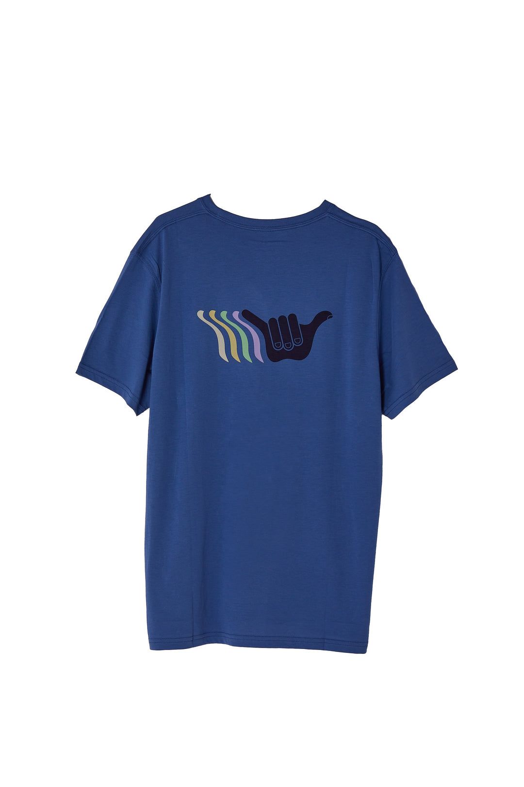 Eighty Two Organic PIMA Tee - Pacific Blue - Hang Loose#color_pacific-blue