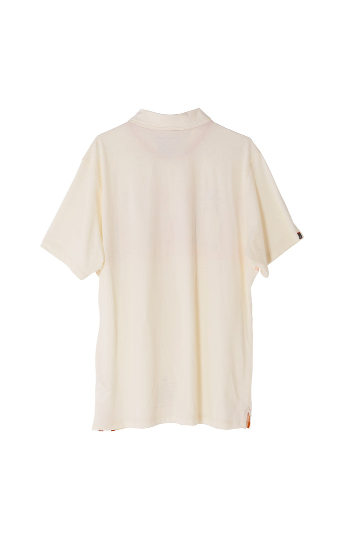 Haleiwa Polo Organic PIMA Tee – Off White - Hang Loose#color_off-white