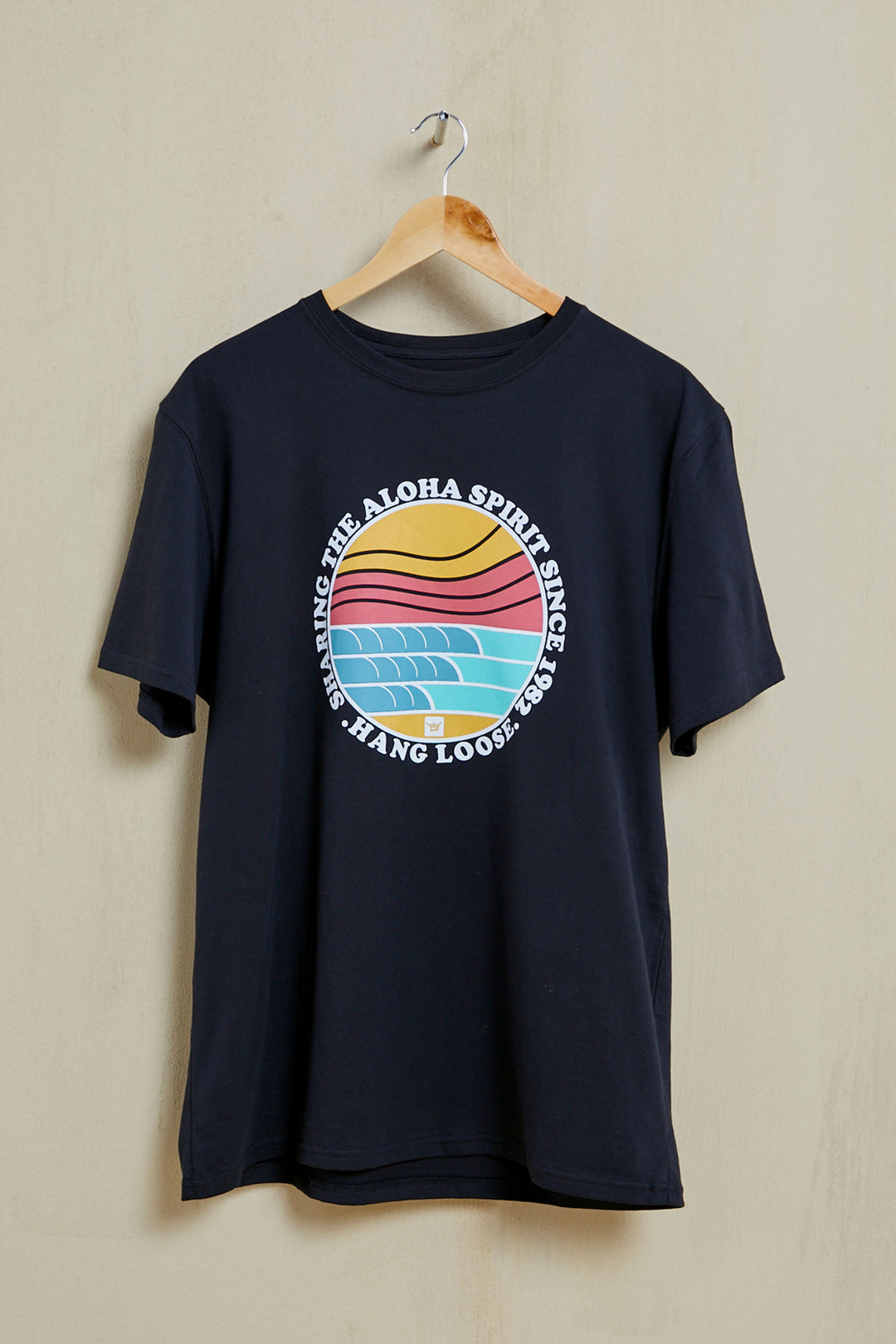 Aloha Organic PIMA Tee – Black - Hang Loose#color_black