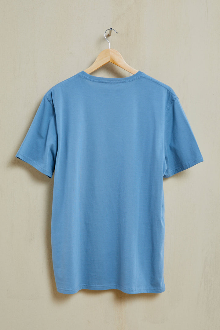 Aloha Organic PIMA Tee – Slate Blue - Hang Loose#color_slate-blue