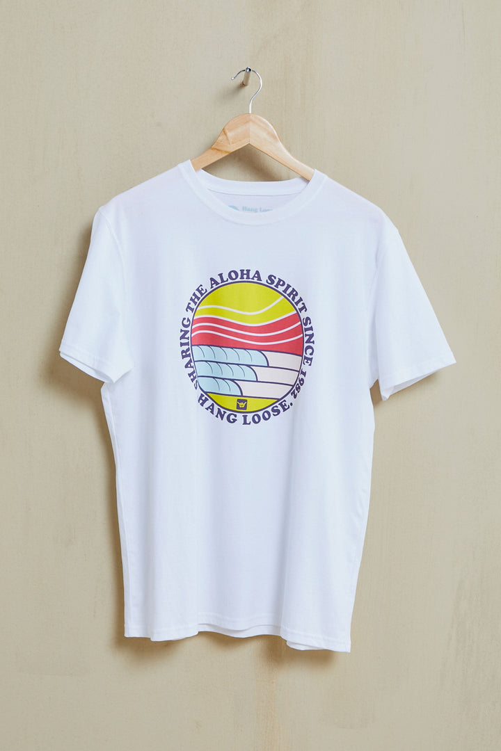 Aloha Organic PIMA Tee – White - Hang Loose#color_white