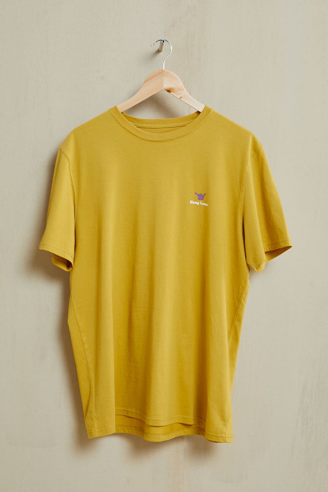 Eighty Two Organic PIMA Tee - Mustard  - Hang Loose#color_mustard