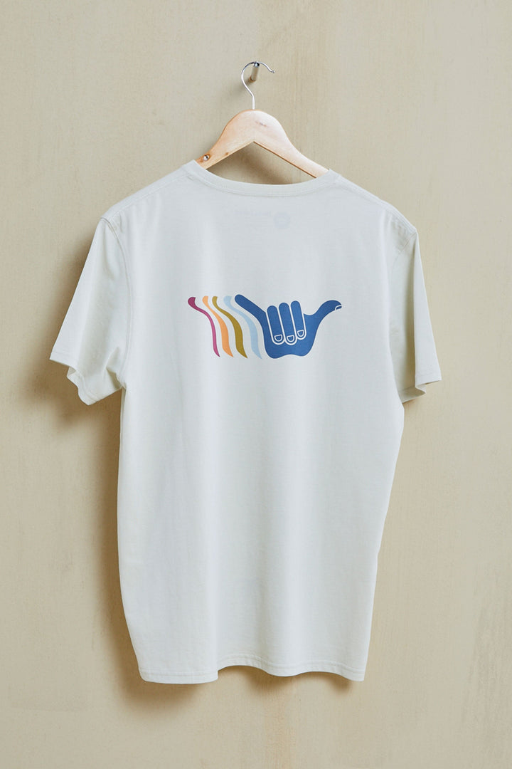 Eighty Two Organic PIMA Tee - Off White - Hang Loose#color_off-white