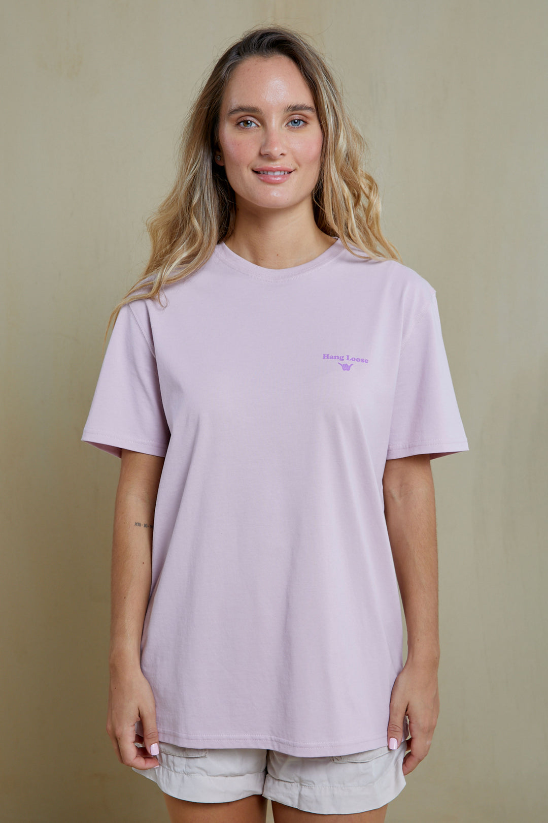 Over Organic PIMA Tee - Orchid - Hang Loose#color_orchid