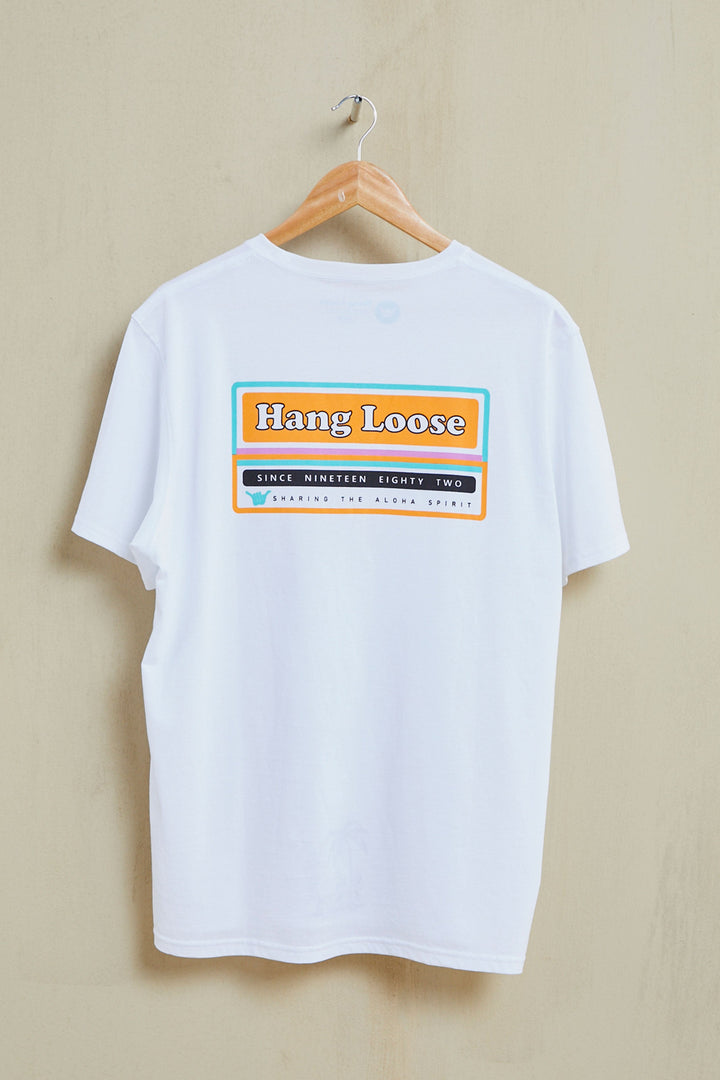 Over Organic PIMA Tee - White - Hang Loose#color_white