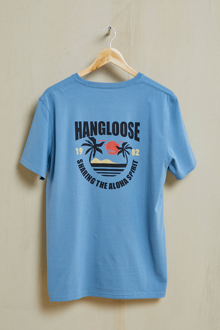 Shape Organic PIMA Tee – Slate Blue - Hang Loose#color_slate-blue