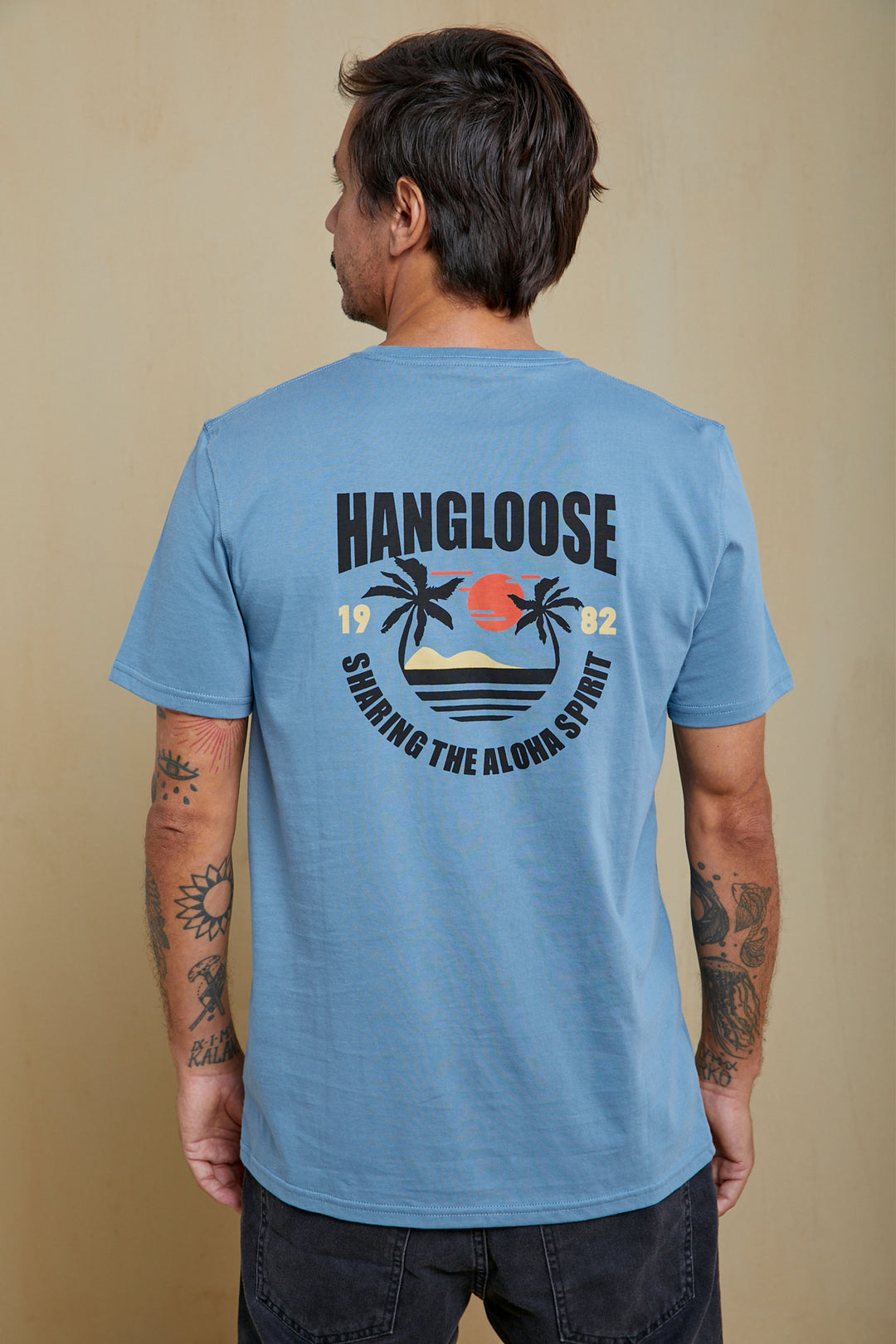 Shape Organic PIMA Tee – Slate Blue - Hang Loose#color_slate-blue