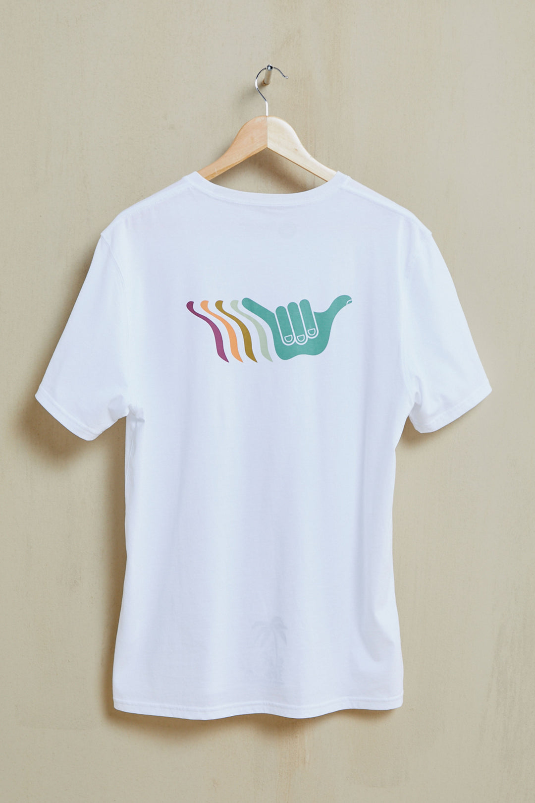 Eighty Two Organic PIMA Tee - White  - Hang Loose#color_white