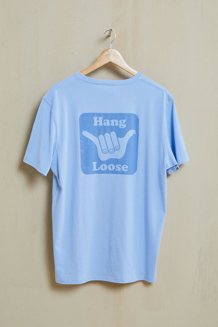 Back Organic PIMA Tee – Light Blue - Hang Loose#color_light-blue