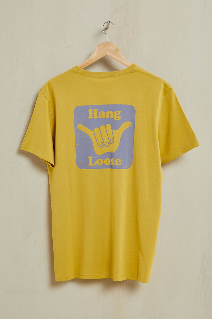 Back Organic PIMA Tee – Mustard - Hang Loose#color_mustard