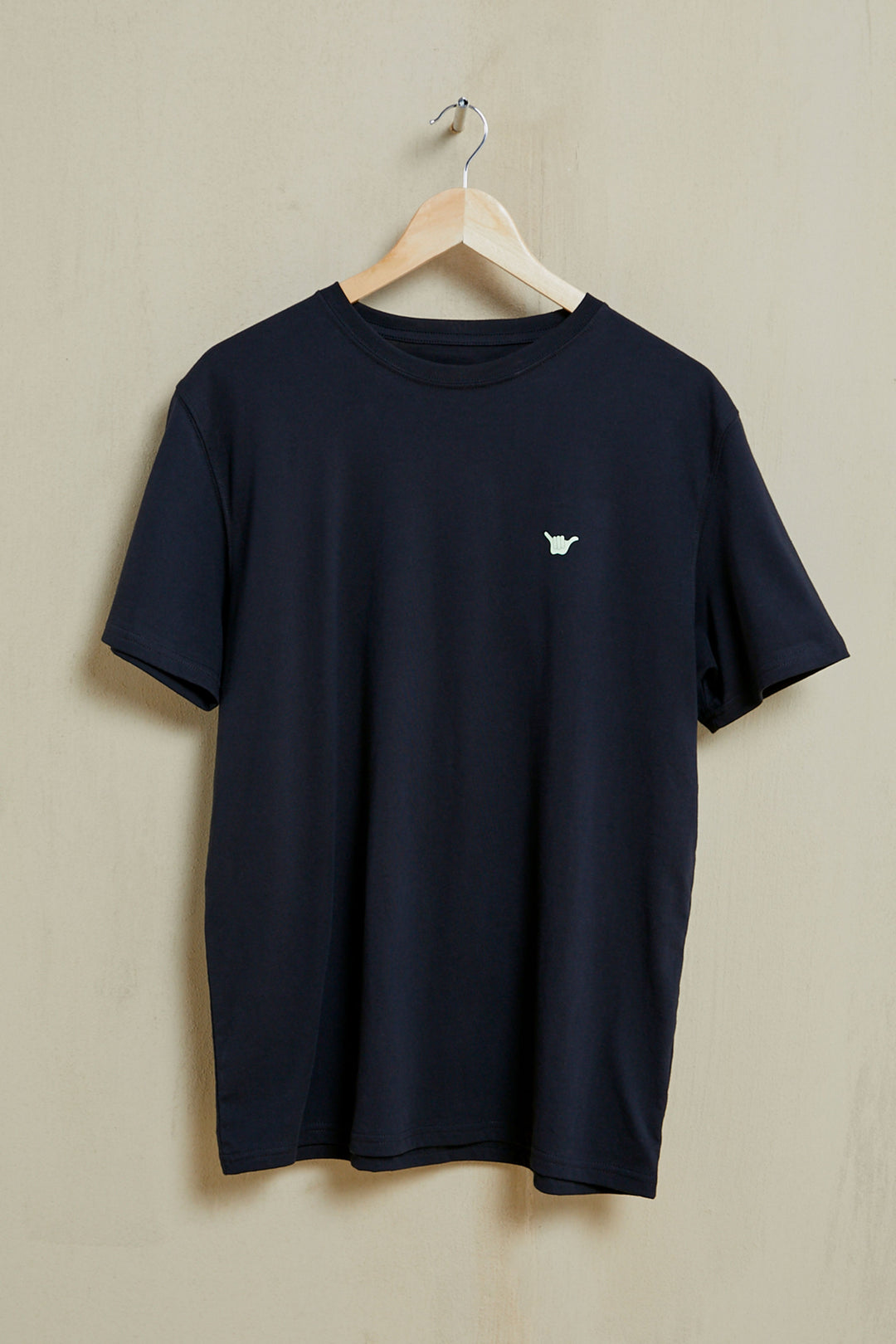 Square Organic PIMA Tee - Black - Hang Loose#color_black