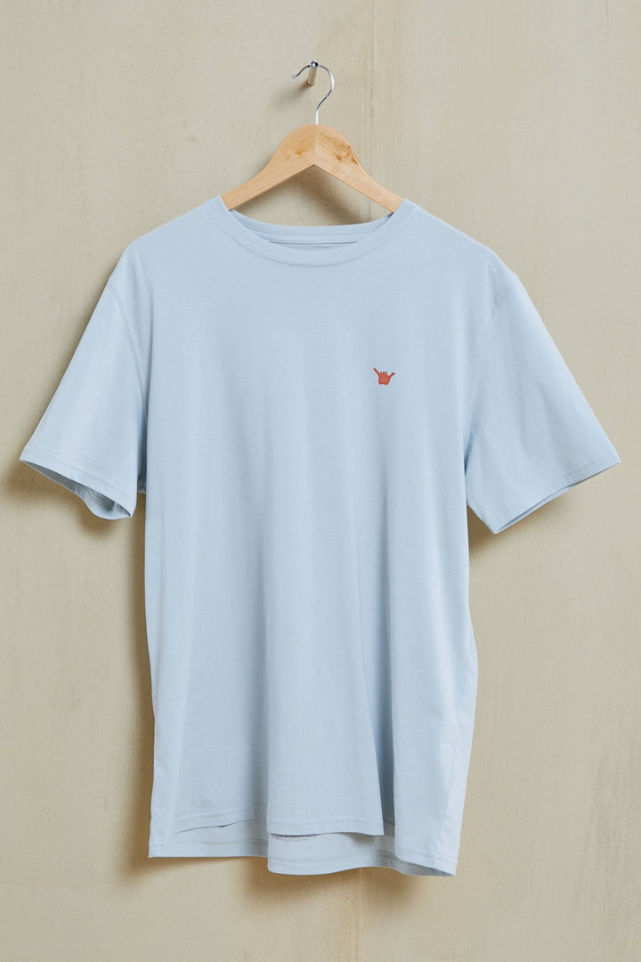 Square Organic PIMA Tee - Grey - Hang Loose#color_grey