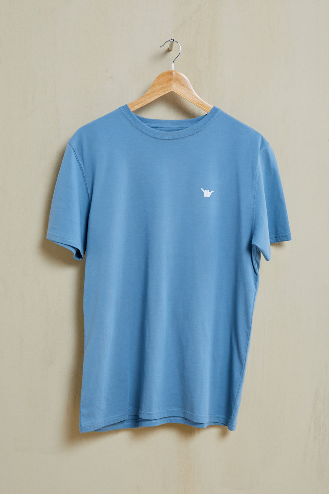 Square Organic PIMA Tee - Slate Blue - Hang Loose#color_slate-blue