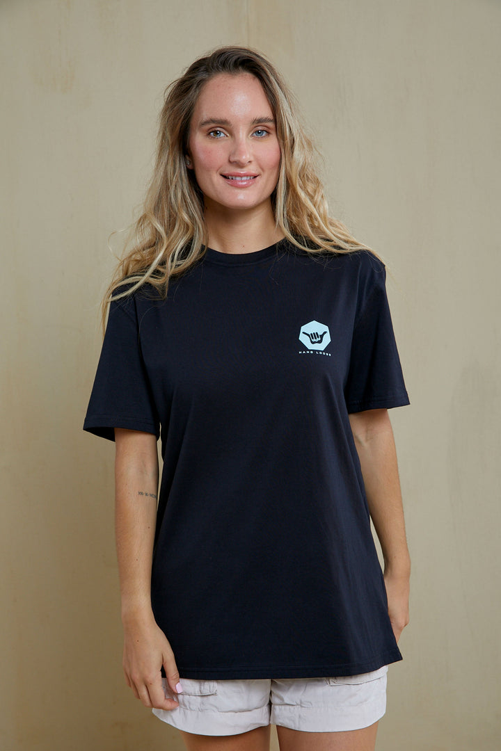 Aloha Organic PIMA Tee – Black - Hang Loose#color_black