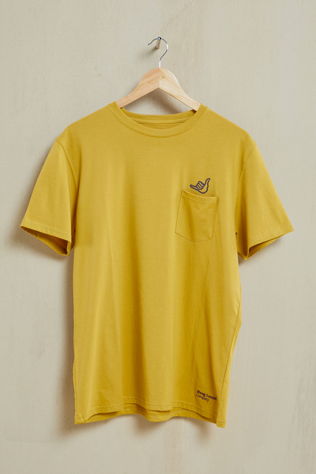 Brody Organic PIMA Pocket Tee - Mustard - Hang Loose#color_mustard