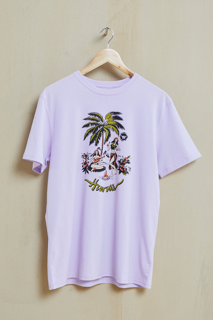 Dancing Organic PIMA Tee - Lilac - Hang Loose#color_lilac