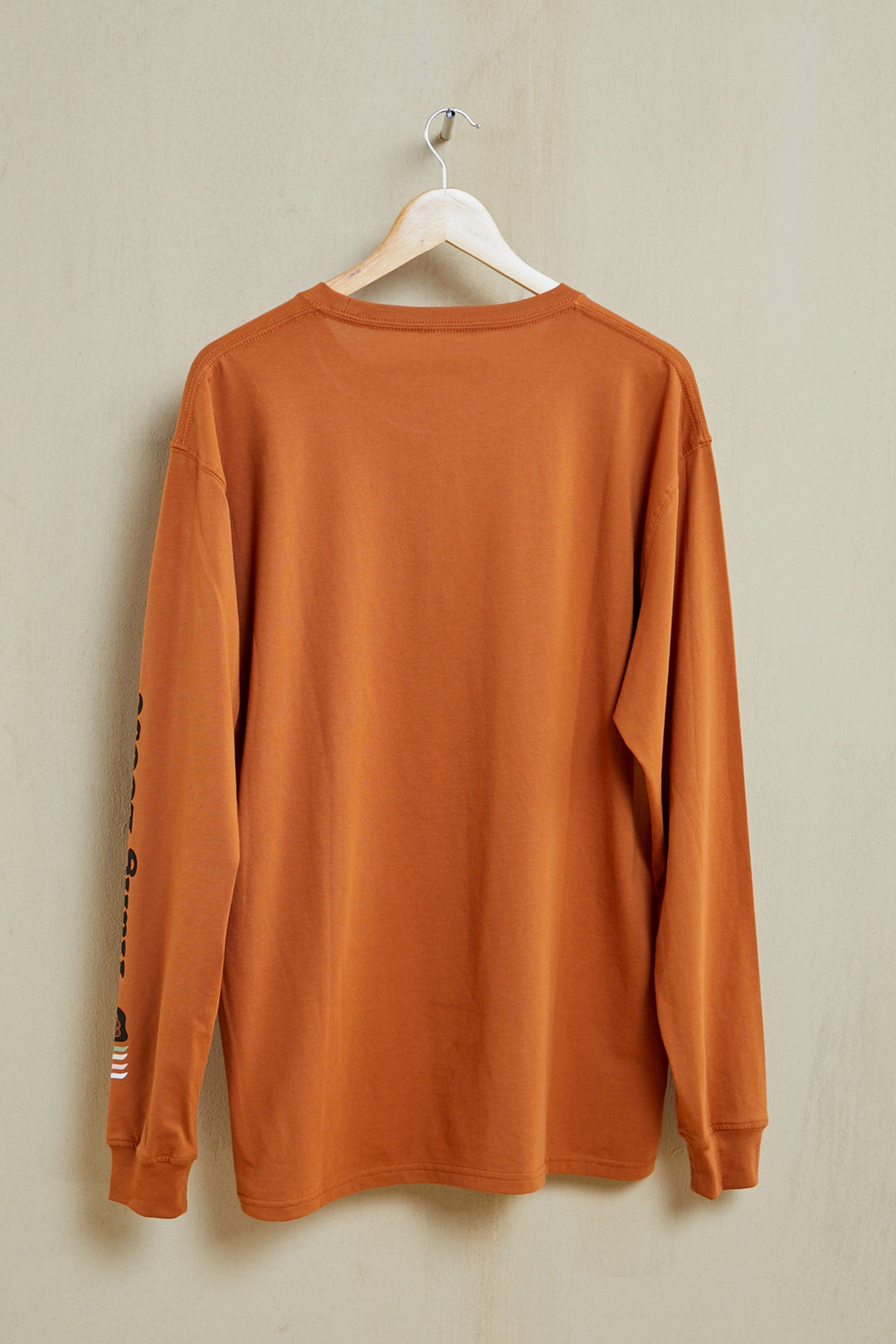 Eighty Two Long Sleeve Organic PIMA Tee – Brick - Hang Loose#color_brick