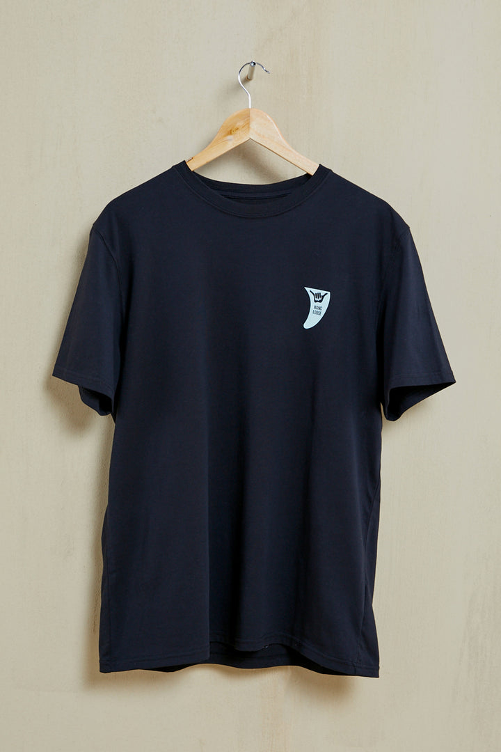 Pelikan Organic PIMA Tee - Black - Hang Loose#color_black