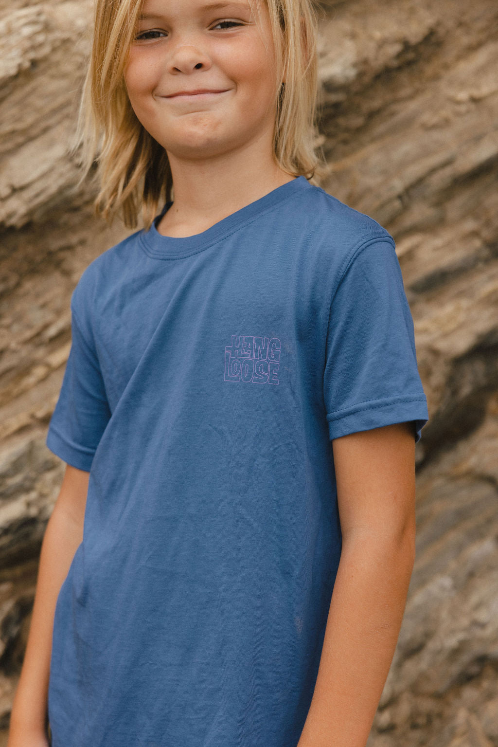 Loco Kids PIMA Tee – Pacific Blue - Hang Loose#color_pacific-blue