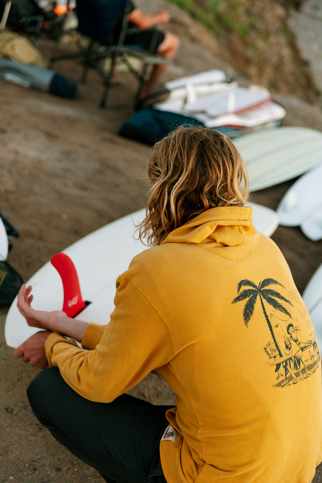 Pelikan PIMA Cotton Hoodie - Mustard - Hang Loose#color_mustard