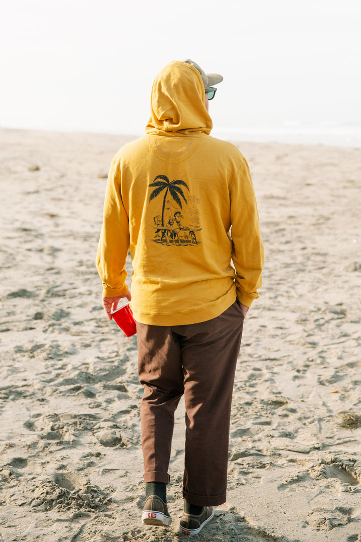 Pelikan PIMA Cotton Hoodie - Mustard - Hang Loose#color_mustard