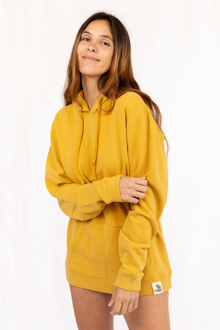 Pelikan PIMA Cotton Hoodie - Mustard - Hang Loose#color_mustard