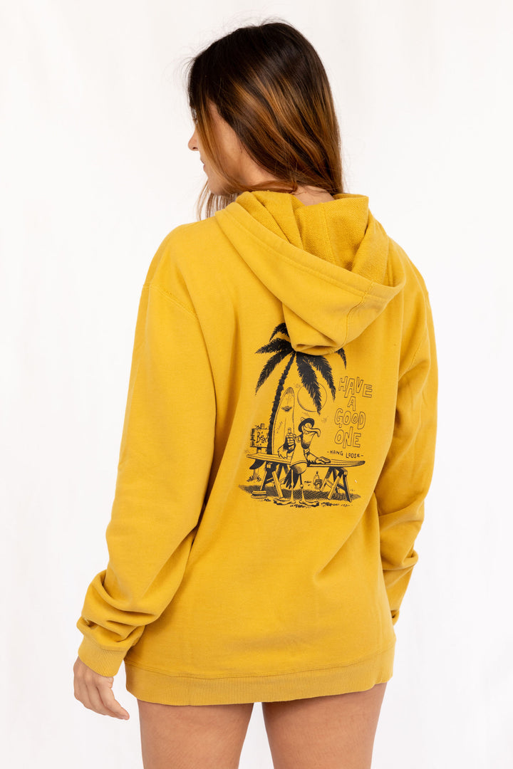 Pelikan PIMA Cotton Hoodie - Mustard - Hang Loose#color_mustard