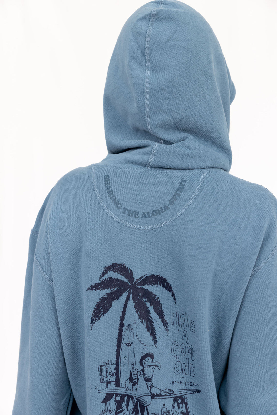 Pelikan PIMA Cotton Hoodie - Slate Blue - Hang Loose#color_slate-blue